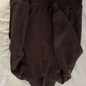 lululemon athletica Dark Brown Zip Up Sweater